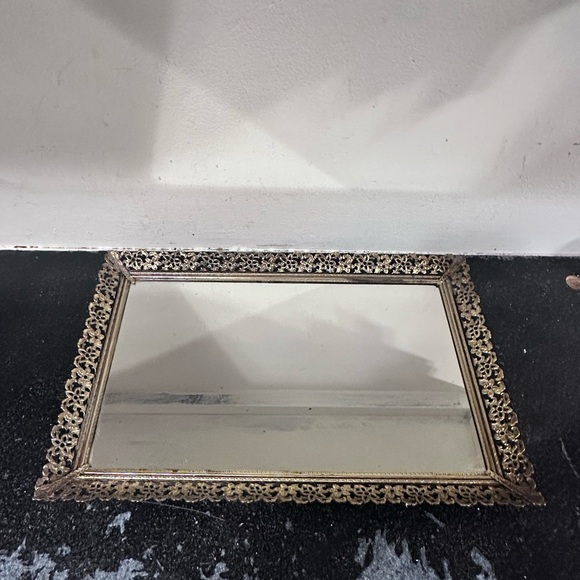 Vintage Mid Century Mirrored Tray - Picture 1 of 4